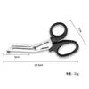 Tijeras para Cinta Muscular de Acero Inoxidable Tijeras Curvas para Cinta Muscular Tijeras Especiales para Cinta Kinesiológica Vendaje Gasa Diente Fino Sin Dientes