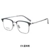 Yitong "26023" 55mm Ultraligero Lindberg Sin Tornillos Montura de Gafas de Titanio Puro para Hombre, Estilo Retro Browline, Venta al por Mayor desde Danyang