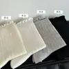 Meias com Borda de Cogumelo Meias Femininas de Cano Médio Meias Longas Finas de Verão Malha de Algodão Respirável Primavera Outono Meias Brancas Japonesas com Babados