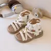 Sapatos Personalizados para Meninas, Sandálias Romanas de Princesa para Crianças, Estilo Verão 2026, Meninas Bebês, Crianças Maiores, Sandálias de Praia com Solado Macio