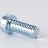 Tornillo de máquina GB6191 cabeza cilíndrica delgada de ciruela grado 8.8 zinc blanco azul M6M8M10 tornillo antirrobo cabeza corta acero al carbono medio