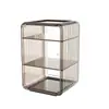 Estante de Almacenamiento de Tazas a Prueba de Polvo Lujo Ligero Alto Valor Apilable Transparente Sala de Estar Oficina Escritorio Gabinete Soporte para Tazas