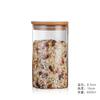 Frasco de vidrio transparente grande y pequeño para té, cereales, condimentos, almacenamiento de muestras de alimentos, caja de presentación, frasco decorativo sellado