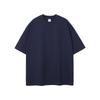 Camiseta Masculina de Manga Curta Verão Novo Produto Peso Pesado 385g Tamanho Grande Marca de Moda de Rua Cor Sólida Caimento Solto Unissex Camiseta de Manga Curta