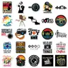 50 piezas de pegatinas para fotógrafos, herramientas creativas de cámara, graffiti, planificador transfronterizo, guitarra, pegatinas decorativas para refrigerador