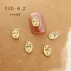 Accesorios de Arte para Uñas Estilo New Punk Transfronterizos, Cruces para Uñas de Celebridades de Internet, Corazón, Estrella de Cuatro Puntas, Decoraciones de Uñas de la Emperatriz Viuda