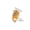 Anillo de Lujo con Incrustaciones de Diamantes Chapado en Oro de 18 Quilates para Mujer, Líneas Geométricas de Ins Vintage, Anillo Abierto Simple Cruzado, No se Desvanece