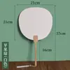 Leque Laqueado Pintura a Água Leque Especial DIY Pacote de Material de Laque Marbled Estilo Antigo Com Palavras Papel Xuan Leque Redondo Ponto Turístico Leque Grande de Laque