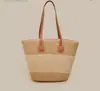 Bolsa de Palha Shengcan 2026 de Verão para Mulheres, Bolsa de Ombro Trançada Color-Block, Bolsa de Mão Casual Grande Capacidade para Viagem