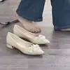 Hermosos Zapatos de Boda, Zapatos de Novia Cómodos, Zapatos Planos de Punta Fina y Boca Baja Diarios para Mujer, Nuevos Zapatos Planos de Primavera/Verano 2025 para Mujer