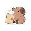 Broche Fofo Estilo Capivara de Desenho Animado Acessórios Produto Novo Transfronteiriço Assunto Matemática Série Biológica Distintivo de Capivara