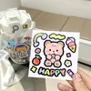 Benny Oso Dibujo Animado Lindo ins Taza Térmica Taza Panza Grande Pegatina pvc Taza de Agua Pegatina Impermeable Pegatina para Diario