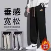 Pantalones Casuales de Alta Gama Estilo Hong Kong con Forro Polar para Hombre, Gruesos de Invierno, Marca de Tendencia, Caída Versátil, Ajuste Holgado, Pantalones Deportivos