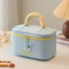 Bolsa de Maquiagem Dopamina Estilo Novo Cor de Nicho Color Block Grande Capacidade Portátil de Viagem Bolsa de Armazenamento Cosmético Necessaire