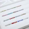 Rinestones para Uñas Dongzhou Corazón de Melocotón 5.5MM Base Puntiaguda Rinestones de Vidrio de Forma de Corazón de Colores Accesorios para Joyería DIY Decoración de Uñas Rinestones