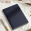 Caderno A5 Encadernado em Couro, Bloco de Notas de Escritório Personalizado, Livro de Registro de Reuniões de Negócios, Caderno Simples Espesso, Pode Ser Impresso com Logo