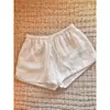 Pantalones de pijama casuales de color liso para mujer estilo coreano, nuevos pantalones para caminar de talla grande de verano, shorts cómodos y amigables con la piel para casa