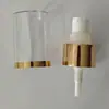 Suministros de Fábrica Bomba de Polvo de Aluminio Electroquímico de 24 Dientes, Estampado en Caliente como Tapa Transparente de Tapa Plana, Cabezal de Bomba de Prensa para Loción Personalizable
