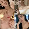 Collar tipo gargantilla de perlas de nácar natural para mujer 2026 Nuevo modelo Lujo ligero Nicho Accesorios de collar de perlas pequeñas para mujer
