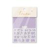 Pegatina Explosiva Tomoni Adhesiva Semipermeable Pasta para Uñas Pasta Japonesa para Uñas Color Tablero de Ajedrez Blanco y Negro Papel de Caramelo Arcoíris