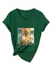 Llévame donde verano Amazon Wish sitio independiente moda versátil camiseta de mujer con cuello en V y manga corta