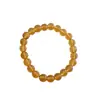 Pulseira de Topázio Kumquat do Brasil Amarelo Violento Transparente Joias de Contas Masculinas e Femininas Presente Pulseira de Citrino