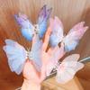 Internet-famoso Princesa Pequena Fita Bow Hairpin Crianças Menina Hanfu Purple Hairpin Acessórios de cabelo das meninas