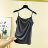 Camisola Modal de Mujer Corta Ajustada Ajustada Talla Grande Top Primavera y Verano Camiseta Base Negra para Estudiantes