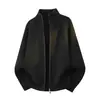 Nuevo suéter cálido casual de punto de manga larga con cuello alto, estilo de lujo ligero de moda, estilo old money, para hombre, prendas de punto de manga larga para hombre, cárdigan para hombre, chaqueta para hombre