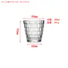 Nuevo estilo ins de nicho Taza apilada vaso de vidrio tallado pagoda vaso de agua con aspecto elegante alivio femenino taza para bebidas frías taza de jugo