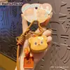 Llavero Colgante Serie de Comida Diy Oso de Mantequilla Oso Postre Lindo Llavero Colgante para Bolsos