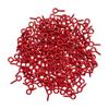 Accesorios de joyería para bricolaje en stock, pintura de color metálico, clavos de ojo de oveja, 100 piezas/paquete, tornillos autorroscantes