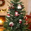Nuevo Colgante de Árbol de Navidad Transfronterizo Helado Azul Encanto Pequeña Navidad de Caramelo Navideño Tridimensional Reno Adornos