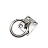 Hebilla de puerta cuadrada de acero inoxidable de 5/6/8/10 mm con anillo, hebilla fija, accesorios para toldos de yates
