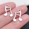 Instrumento musical de plata antiguo símbolo musical colgante retro aleación joyería colgante accesorios para pulsera collar llavero DIY