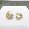Moissanita Irregular Color Champagne Flor de Hielo Forma de Corazón 0.5-3 Quilates Piedra Suelta Se Puede Combinar con Código de Cintura Grabado en Gra Venta al por Mayor desde Fábrica de Moissanita de Wuzhou