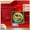 Novo Modelo de Peixe-Dragão de Ouro Puro 999, Grande Ornamento Estilo Chinês, Presente de Negócios de Alto Padrão, Peixe-Dragão Dourado Luxuoso