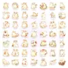 50 Novos Adesivos de Gato Gordo Fofo Cartoon Transfronteiriços, Adesivos Adoráveis de Gato Pet para Garrafas de Água e Decoração de Bagagem, Adesivos de PP à Prova d'Água