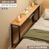 Escritorio de computadora de noche, gabinete estrecho, estante de almacenamiento al pie de la cama para dormitorio, almacenamiento de pie, mesa larga de pared, mesa estrecha de pared