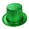 Chapéu Alto de Festival Irlandês Chapéu de Trevo Chapéu Verde do Dia de São Patrício Adereços de Fantasia de Festival Personalizado