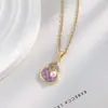 Collar Estilo Nacional Nuevo Estilo Chino Auspicioso Ruyi Calabaza Collar para Mujer Lujo Ligero Sensación de Alta Gama Pendientes sin Color Anillo Accesorios
