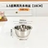 Tigela de tempero de aro largo no atacado, bacia multiuso de aço inoxidável, tigela para bater ovos doméstica, bacia para lavar vegetais, bacia de cozimento aprofundada e espessa