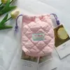 Nueva Bolsa de Almacenamiento Simple de Algodón Acolchado, Bolsa Portátil con Cordón, Bolsa de Almacenamiento para Cámara Anti-Caídas y Anti-Rayaduras, Bolsa Pequeña para Artículos de Tocador