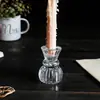 Portavelas de Cristal Creativo de Lujo Ligero, Decoración Retro Europea, Decoración Romántica para Bar, Copa para Velas de Doble Uso, Decoración del Hogar