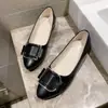 Zapatos Planos Cuadrados de Estilo Coreano y Japonés para Primavera/Verano 2025 con Hebilla Metálica, Cómodos Zapatos Casuales de Tendencia Coreana sin Cordones