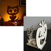 Ornamentos de Projeção de Madeira Artesanais DIY Halloween Mais Vendidos Transfronteiriços, Castiçais de Luz e Sombra, Decorações Personalizadas de Atmosfera para o Festival dos Fantasmas
