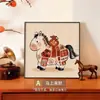 Fique Rico e Próspero Imediatamente, Pintura Decorativa para Sala de Estar, Pintura Festiva de Entrada para Ano Novo, Pintura para Pendurar na Mesa de Cabeceira do Quarto de Jantar, Novo
