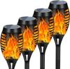Luces de llama para exteriores transfronterizas luces solares luces de antorcha de Halloween luces de piso de inducción automática para exteriores luces de césped