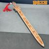 Espada de madera de durazno de una sola pieza de color primario tallada a mano, hacha de madera de durazno, espada de madera de durazno, regalo escénico
