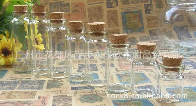 12口径玻璃瓶配软木塞
